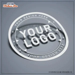 CUSTOM CLEAR STICKERS WITH LOGO