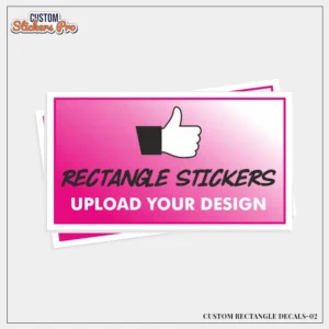 Custom Rectangle Decals Wholesale