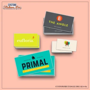 Custom Rectangle Decals With Logo