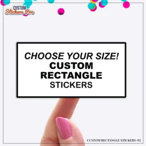 Custom printed Rectangle Stickers 02