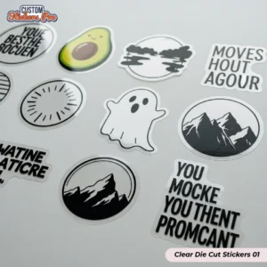 Custom Clear Die Cut Stickers