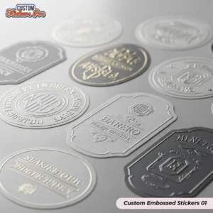 Custom Embossed Stickers