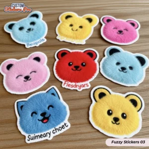 Printed Fuzzy Stickers 03